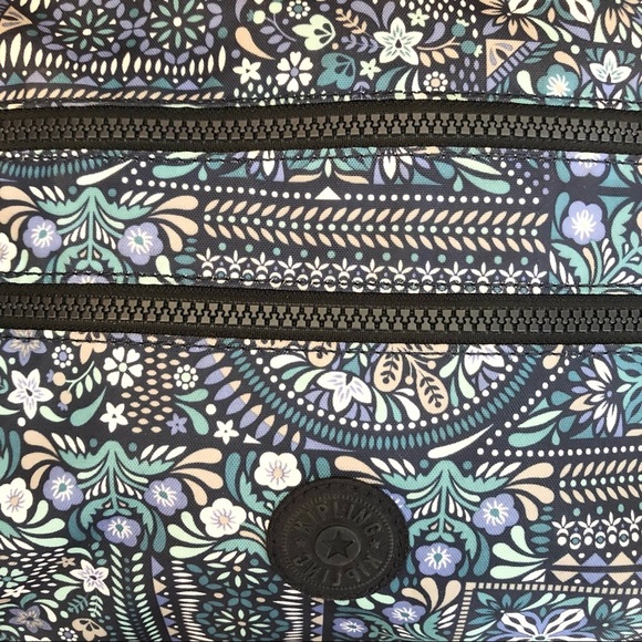 Kipling Multipocket Crossbody, Blue, Multiflower - Picture 2 of 13